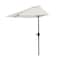 Pure Garden 9 Ft Semicircle Patio Umbrella, Tan 50-145-T - alternate 4