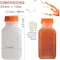 Ecoquality 12oz Empty Plastic Bottles with Tamper Evident Caps For Juices, Milk, and Smoothies, 30PK EQ12OZFOGGY-30 - alternate 5
