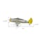 Homeroots 4" Yellow and Gray Metal Hand Painted P-47D Thunderbolt Model Airplane 489469 - alternate 6