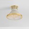 Hudson Valley Lighting Highclere 12.75 in. Flush Mount in Aged Brass/Off-White by Mark D. Sikes MDS2402-AGB/OW - alternate 4