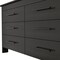 Homeroots 59" Black Six Drawer Double Dresser 544018 - alternate 7