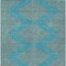 Homeroots 8' X 10' Teal Blue And Pink Geometric Washable Indoor Outdoor Area Rug 598791 - alternate 7