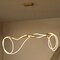 Jonathan Y Lisette 59" Contemporary Minimalist 360 Adjustable Silicone Rope/Metal Dimmable Integrated LED Chand JYL7139A - alternate 8