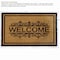 Gardenised Heavy Duty Coco Coir Doormat with Non Slip PVC Baking Embossed Design, Floral Welcome QI004887 - alternate 6