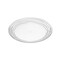 Homeroots Clear Four Piece Round Swirl Acrylic Service For Four Salad Plate Set 520895 - alternate 1
