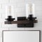 Jonathan Y Bungalow 15" 2-Light Iron/Seeded Glass Rustic Farmhouse LED Vanity Light, Oil Rubbed Bronze JYL7508A - alternate 12