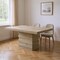 Homeroots 84" Oak Wood Pedestal Base Dining Table 631279 - alternate 5