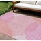 Homeroots 10' X 14' Pink Copper And Ivory Geometric Washable Indoor Outdoor Area Rug 597654 - alternate 1