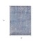 Homeroots 3' X 5' Blue And Ivory Abstract Washable Indoor Outdoor Area Rug 631059 - alternate 5