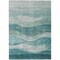 Homeroots 9' X 12' Teal Blue And Aqua Abstract Washable Indoor Outdoor Area Rug 604993 - alternate 6