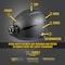 Klein Tools Safety Helmet, ABS, Polycarbonate, 6 Point Ratchet Knob with Pivot Adjustment, Type 1, Class E 60515 - alternate 9