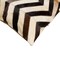 Homeroots Set of Two 18" Black Brown and Beige Chevron Cowhide Throw Pillows, 2PK 544590 - alternate 7
