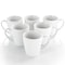 Elama Cara 6 Piece 10 Ounce Porcelain Cup Set in White EL-CARA6PC - alternate 9