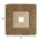 Homeroots 26" X 26" X 2" Brown Concave Square Double Layer Ribbed Wall Plaque 274779 - alternate 4