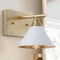 Jonathan Y Yvette 9.25" 1-light Metal Vanity, White/Gold JYL9012A - alternate 8