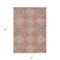 Homeroots 3' X 5' Salmon And Beige Floral Washable Indoor Outdoor Area Rug 610775 - alternate 8