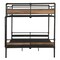 Homeroots Bronze Queen Over Queen Metal Bunk Bed 286145 - alternate 3
