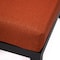 Leisuremod Hamilton 6-Piece Aluminum Patio Conversation Set with Cushions, Orange HSBL-6OR - alternate 8