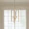 Homeroots Antiqued Gold Geometric Four Light Metal Dimmable Chandelier 611358 - alternate 4