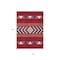 Homeroots 9' X 12' Red White And Navy Blue Southwestern Washable Indoor Outdoor Area Rug 613949 - alternate 4
