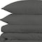 Homeroots Gray King Cotton Blend 1500 Thread Count Washable Duvet Cover Set 528222 - alternate 8