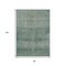 Homeroots 8' X 10' Teal Blue And Ivory Geometric Washable Indoor Outdoor Area Rug 630516 - alternate 6