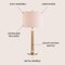 Jonathan Y Gregory 27" Metal/Marble LED Table Lamp, Gold/White JYL1087A - alternate 6