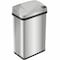 Hls Commercial 4 gal Rectangular Indoor Metal Can, Silver, Touchless Sensor Lid, Stainless Steel, 7 in HLS04SS - alternate 1