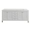 James Martin Vanities Chicago 72 in. Double Vanity, Glossy White, w/ 3 CM Ethereal Noctis Silestone Top 503-V72-GW-3ENC - alternate 1
