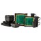 Homeroots Green and Black Sixteen Piece Square Abstract Ceramic Service For Four Dinnerware Set 534531 - alternate 7
