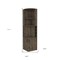 Homeroots 18" Dark Brown Corner Wardrobe 479253 - alternate 3