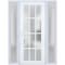 Vdomdoors Front Exterior Prehung FiberGlass Door Frosted Glass / Manux 8312 White Silk / 2 Sidelight Exterior MANUX8312EXD-WS-W16+36+16 x H80-RH - alternate 3