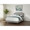 Homeroots Gray Solid and Manufactured Wood Full Upholstered Faux Leather Bed Frame 333294 - alternate 5
