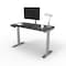We'Re It Lift It Electric Sit Stand Desk, 46.25 H, 24 W X Laminate wood, metal, Brushed Silver VL22BS4824-6307 - alternate 1
