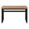Homeroots Adjustable Brown and Black Wood and Metal Sled Computer Desk 489933 - alternate 1
