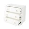 Homeroots 34" White Manufactured Wood Three Drawer Dresser 389816 - alternate 6
