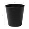 Happimess Axel Modern Minimalist Hammered Steel 2-Gallon Wastebasket, Matte Black HPM1110A - alternate 4