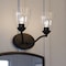 Vaxcel Bellwood 13.5 in. 2-Light Traditional Black Bathroom Vanity Fixture, Glass Shade W0517 - alternate 6