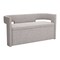 Homeroots 55in Gray Fabric and Wood Upholstered Bench 720918 - alternate 6