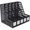 Advantus 5compartment MagazineLiterature File, Black AVT34092 - alternate 1