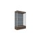 Ghent 76''H x 48''W x 20''D Edge Display Case 12'' Base w/ Blue Steel & Satin Frame 94LFBS-SN-CTK - alternate 1