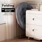 Simple Deluxe Cozy Chair, Faux Fur Saucer Chair for Bedroom, Comfy Foldable Moon Chair, Round Fluffy chair for Li 3A88CHAIRYL38GRY01 - alternate 5