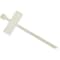 Dolphin Components Cable Tie, 4 in L, 3/4 in Max Bundle Dia., Natural, Nylon, 18 lb Strength, 100 PK DC-4F - alternate 1