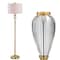 Jonathan Y Evelyn 60" Crystal / Metal LED Floor Lamp, Brass Gold/Clear JYL2030A - alternate 5