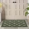 Homeroots 2' X 4' Dark Green And Light Green Geometric Indoor Outdoor Area Rug 573850 - alternate 7
