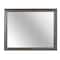 Homeroots 37" Gray Wood Framed Accent Mirror 478625 - alternate 4