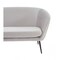 Homeroots 75" Light Gray Sofa With Black Legs 480908 - alternate 9