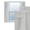Ekena Millwork True Fit PVC Two Board Joined Board-n-Batten Shutters w/Z-Bar, Hailstorm Gray , 10 3/4W x 28H, PR TFP102BBF11X028ST - alternate 1