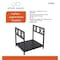 Simple Spaces Log Rack, 13-3/8 in W, 14-1/4 in H, Steel Base, Powder Coated, Black B90053BK - alternate 2