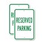 Signmission Reserved Parking, 12'' X 18'' 2 Signs, Heavy Gauge Aluminum, 2PK A-1218-2PACK-24770 - alternate 1